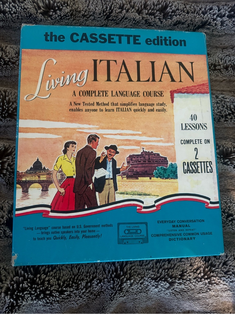 Cassette Edition Language Course - Blue/Tan